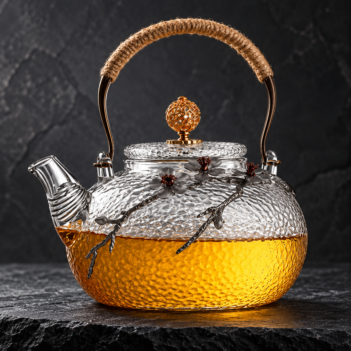 Ume Japanese Glass Teapot