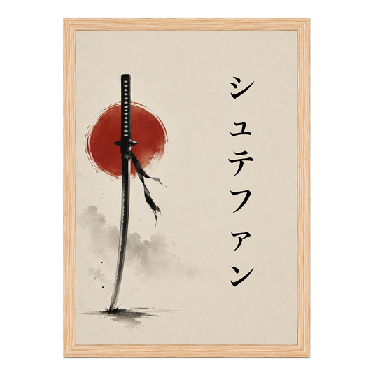Personalized Japanese Wall Art – Katana