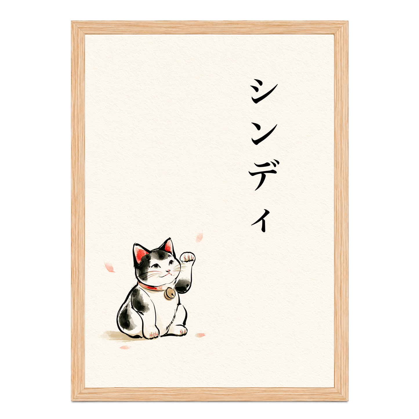 Personalized Japanese Wall Art – Maneki Neko
