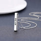 Korean Engraved Bar Necklace for Women